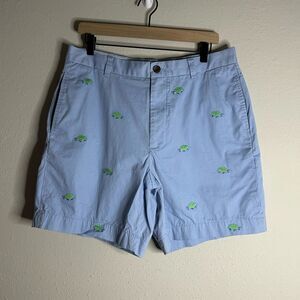 Brooks Brothers Men’s Turtle Embroidered Blue Shorts